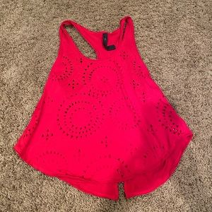 4th of July Jessica Simpson Red Flowy Shirt